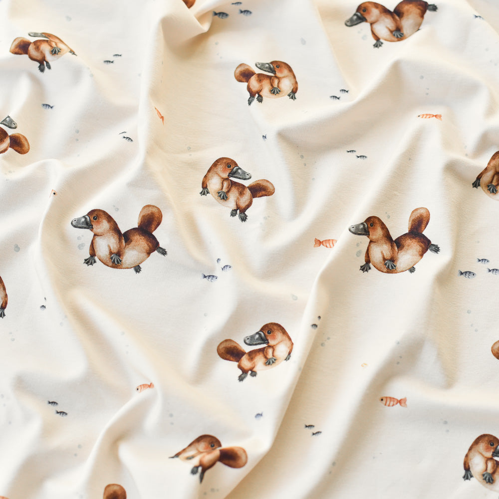 Jersey & French Terry (BIO) | Platy Paddlus hell (Schnabeltier)