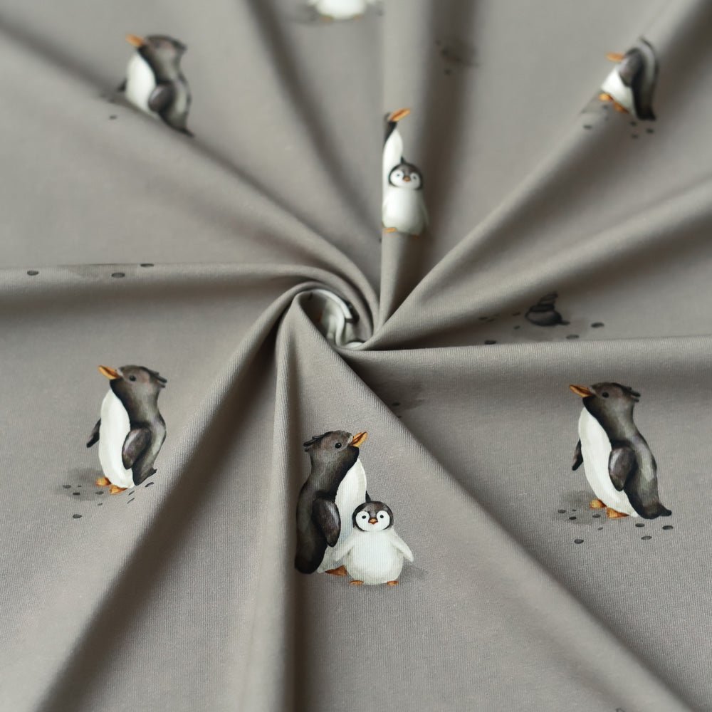 Plitsch & Platsch dunkel (Pinguin) | Jersey & French Terry (BIO)