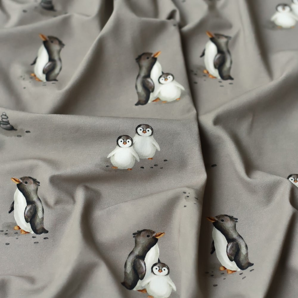 Plitsch & Platsch dunkel (Pinguin) | Jersey & French Terry (BIO)