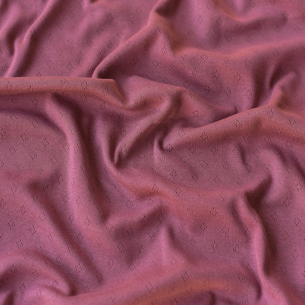 Pointelle-Strick | Himbeer