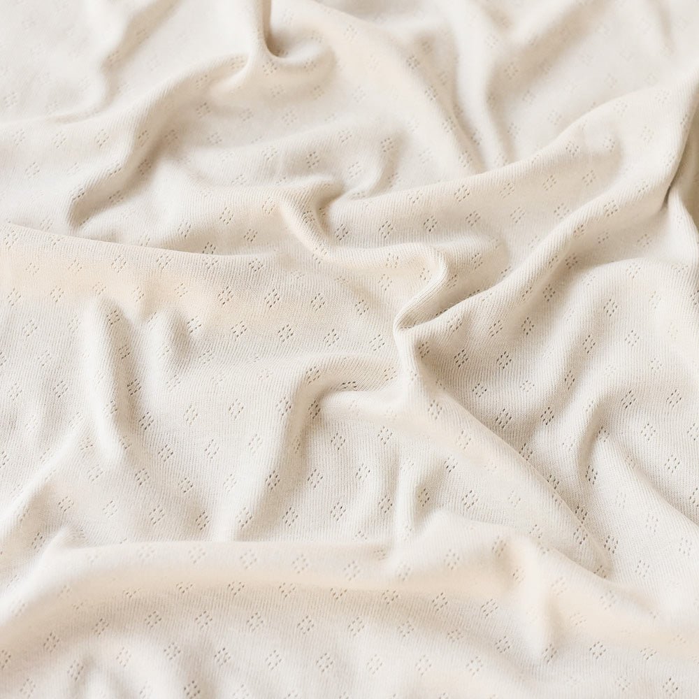 Pointelle-Strick | Ecru