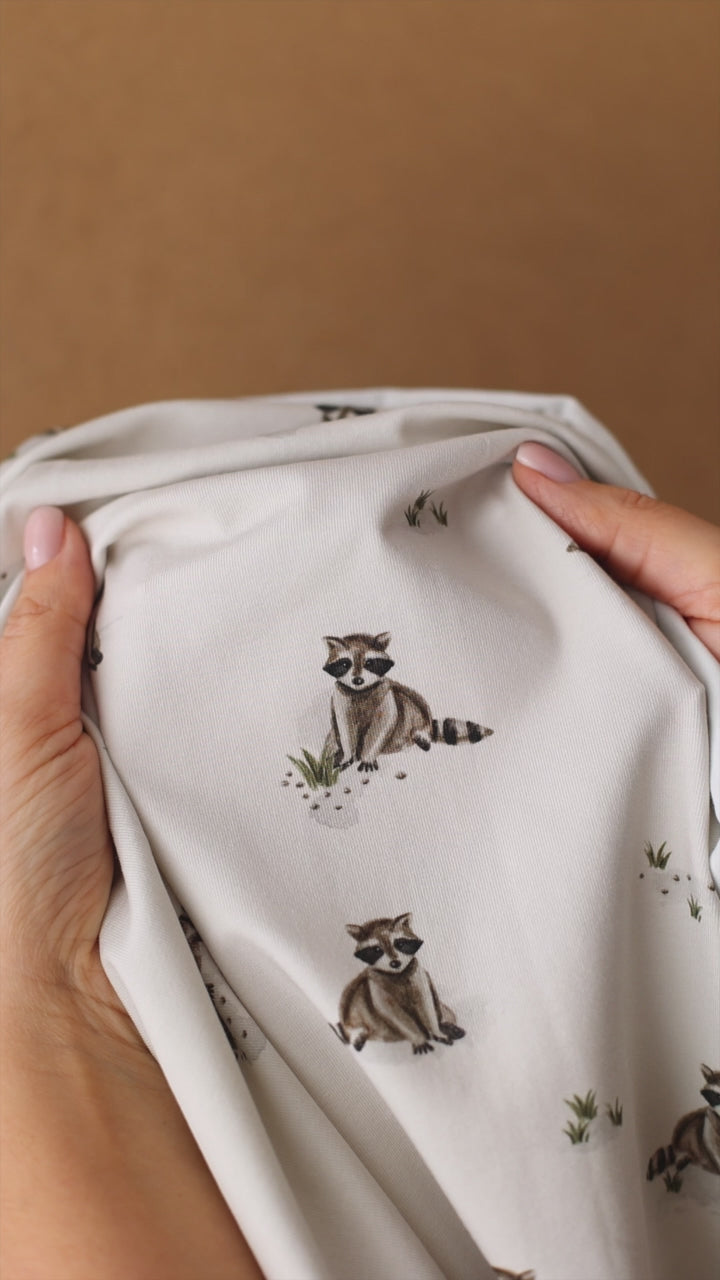 Pauli der Putzige hell  (Waschbär) | Jersey & French Terry (BIO)