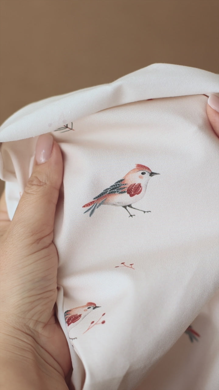 Waldgezwitscher hell (Vogel) | Jersey & French Terry (BIO)