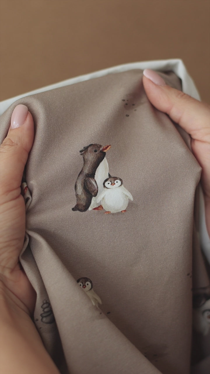 Plitsch & Platsch dunkel (Pinguin) | Jersey & French Terry (BIO)