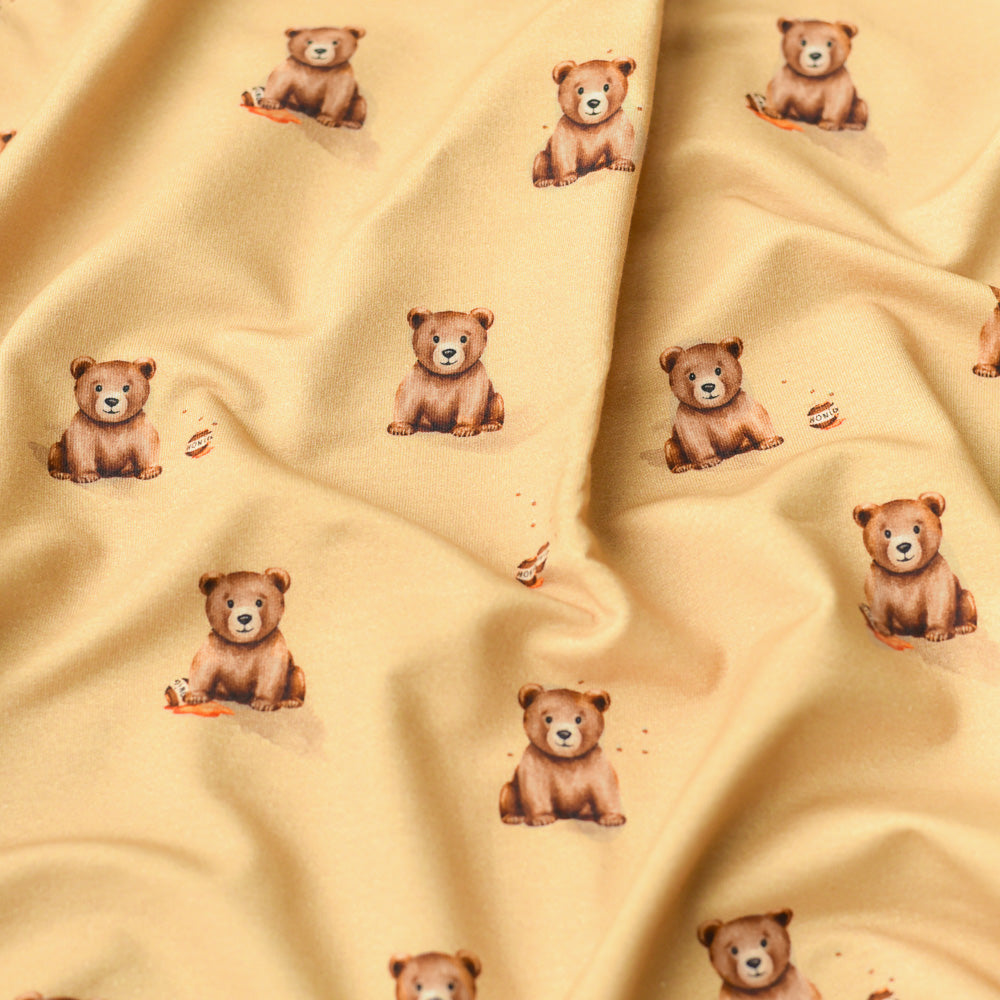 Bruno der Brummige dunkel (Bär) | Jersey & French Terry (BIO)