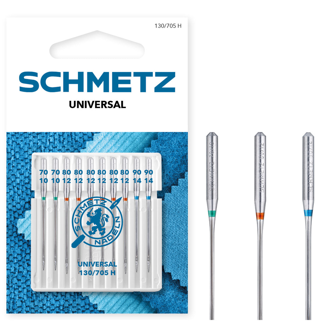 Schmetz Universal-Nadel Sortiment 70/10–90/14