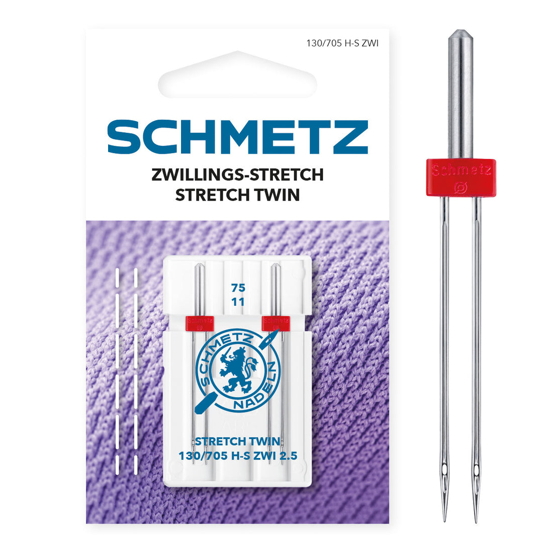 Schmetz Zwillings-Stretch 75/11 2,5 mm