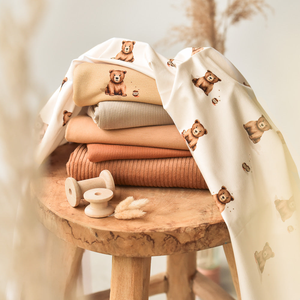 Bruno der Brummige hell (Bär) | Jersey & French Terry (BIO)