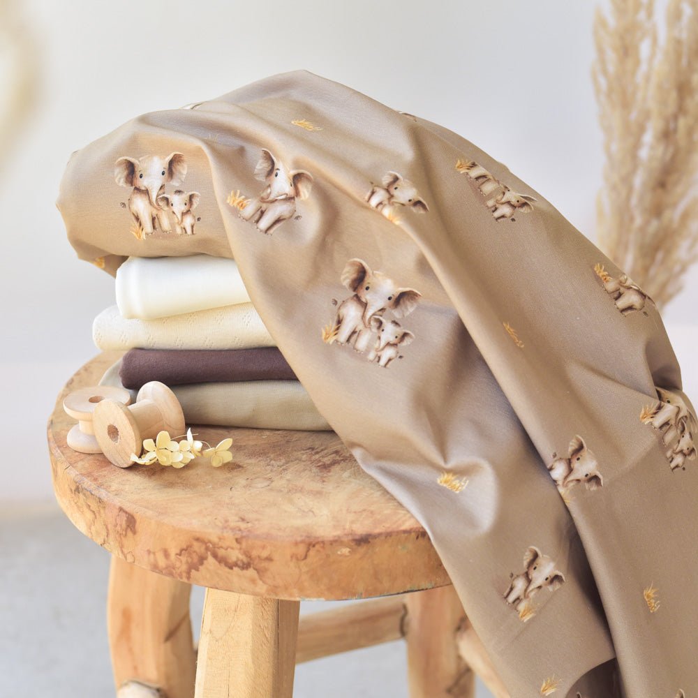 Ellis Rüsselbande dunkel (Elefant) | Jersey & French Terry (BIO)