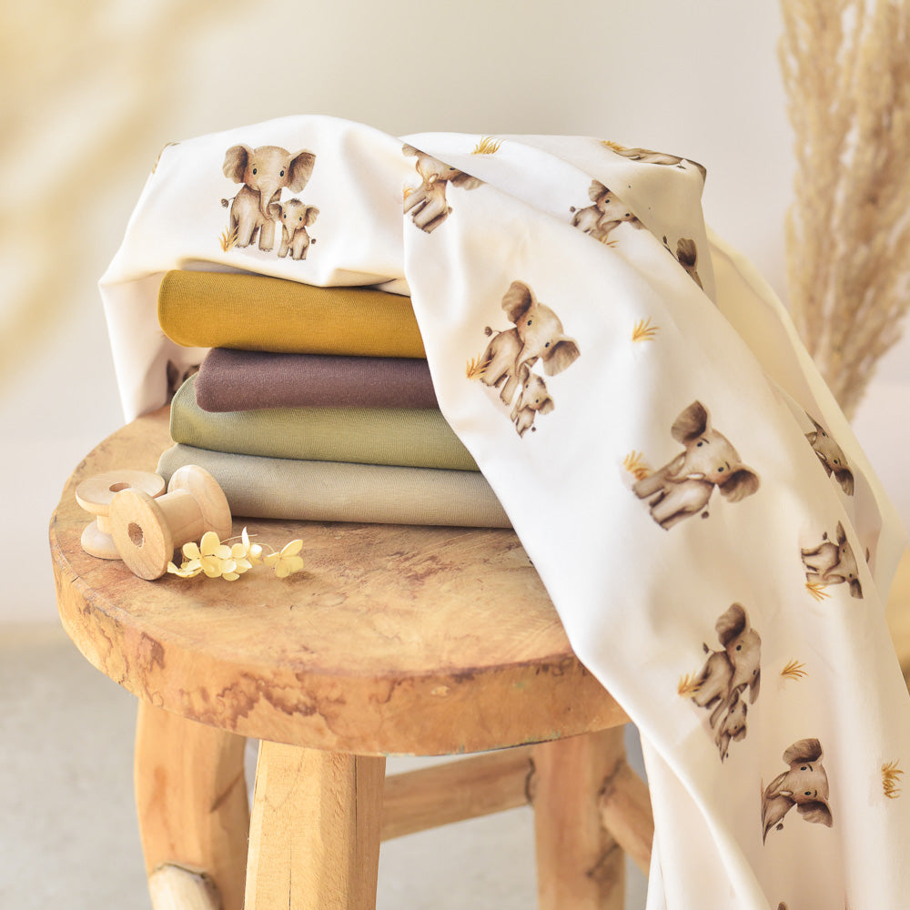 Ellis Rüsselbande hell (Elefant) | Jersey & French Terry (BIO)