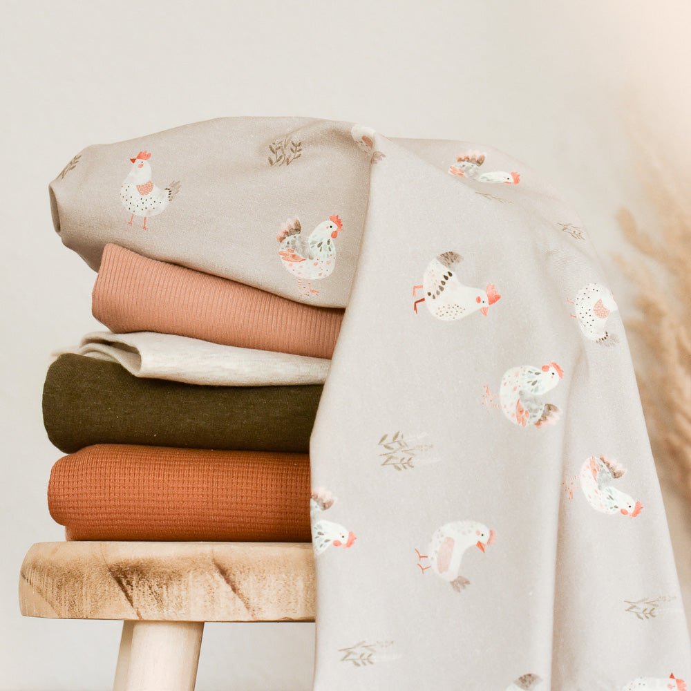 Jersey & French Terry (BIO) | Henrietta Henne dunkel (Huhn)