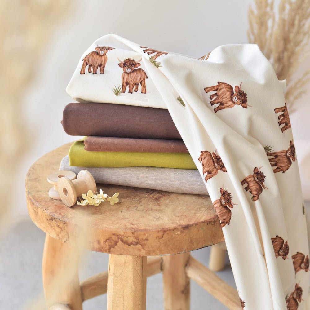 Locke der Lässige hell (Hochlandrind) | Jersey & French Terry (BIO)