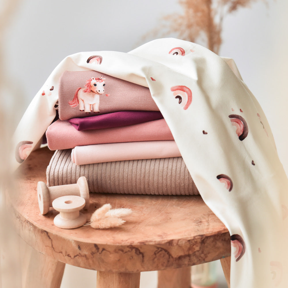 Regenbogentraum Rosa | Jersey & French Terry (BIO)