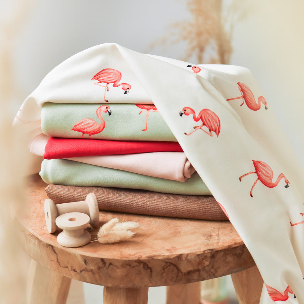 Rosalie die Reizende hell (Flamingo) | Jersey & French Terry (BIO)