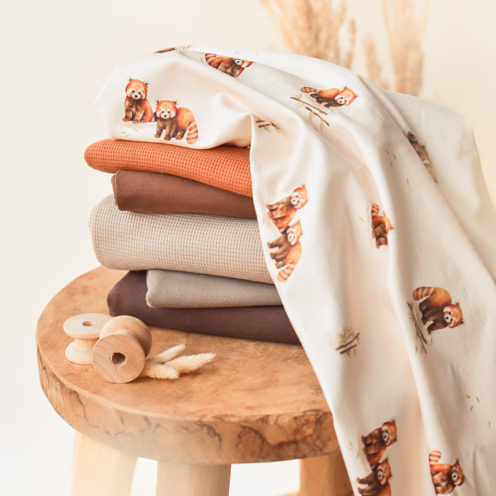 Rufus der Rotschopf hell (Roter Panda) | Jersey & French Terry (BIO)