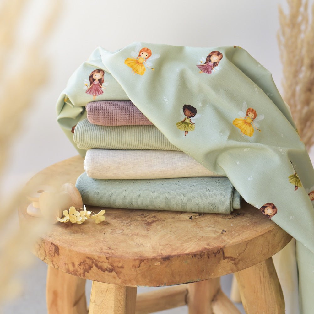 Wunschfunkeln mint (Fee) | Jersey & French Terry (BIO)