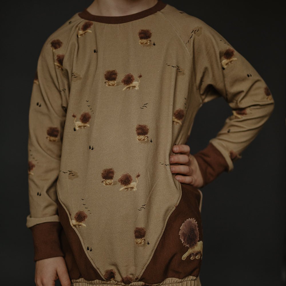 Theo der Tapsige dunkel (Löwe) | Jersey & French Terry (BIO)