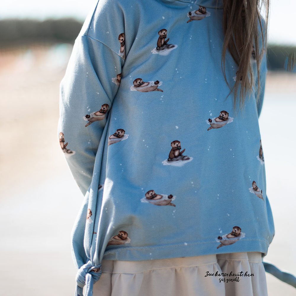 Fips der Vielfraß blau (Otter) | Jersey  &  French Terry (BIO)