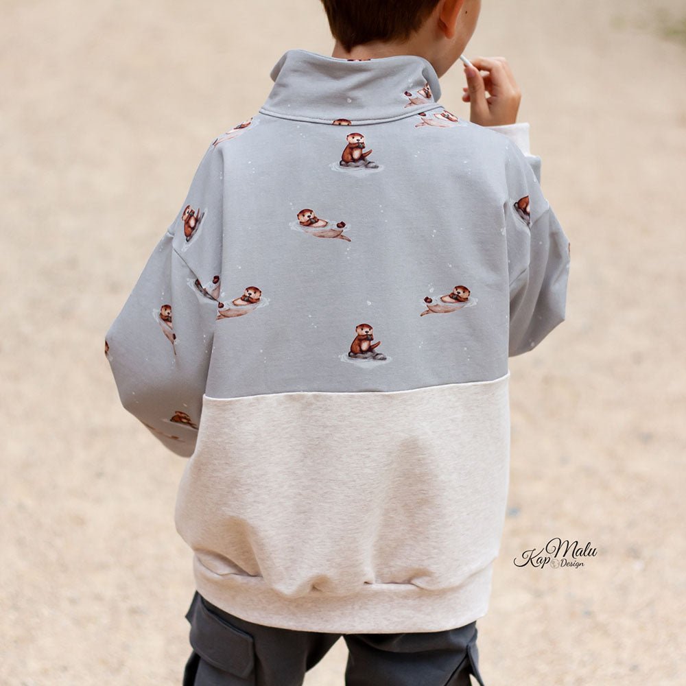 Fips der Vielfraß grau (Otter) | Jersey  &  French Terry (BIO)