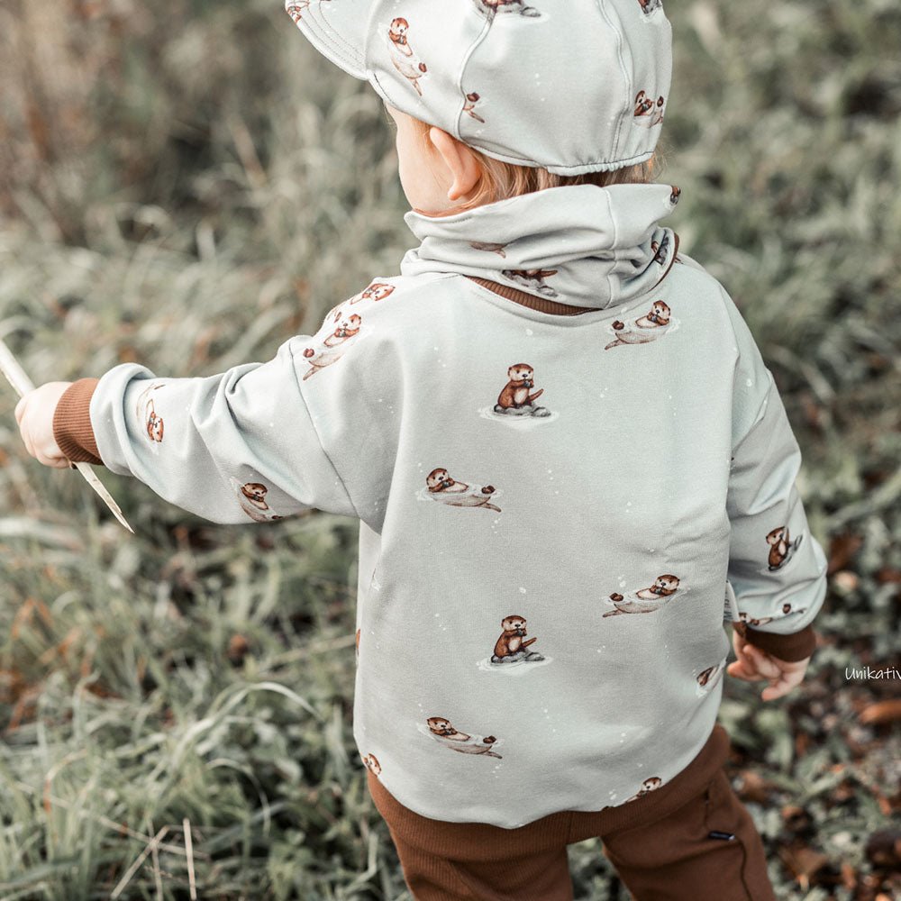 Fips der Vielfraß grau (Otter) | Jersey  &  French Terry (BIO)