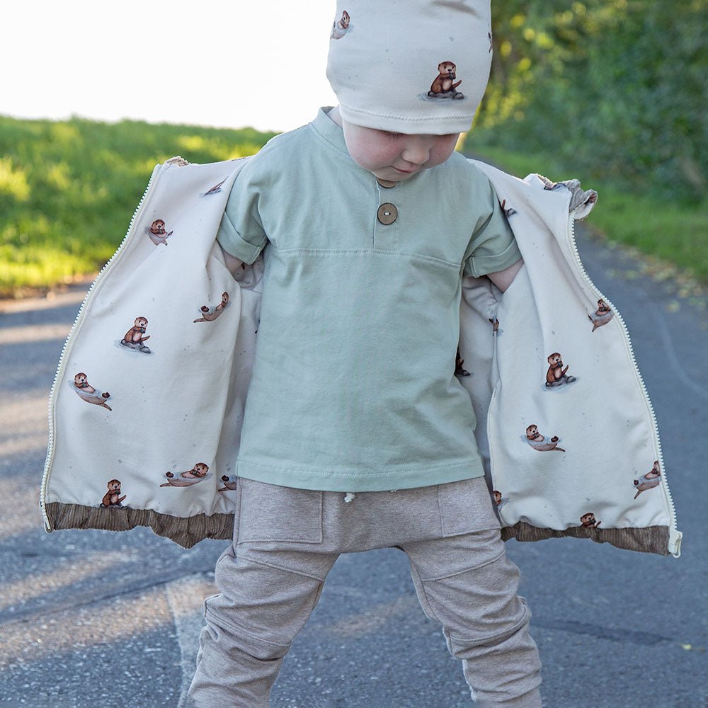 Fips der Vielfraß hell (Otter) | Jersey & French Terry (BIO)