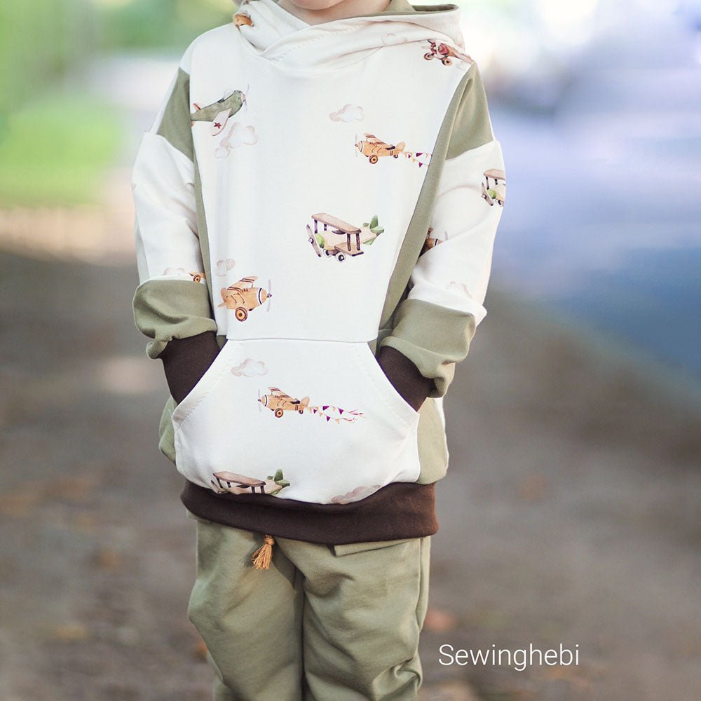 Überflieger hell (Flugzeug) | Jersey & French Terry (BIO)