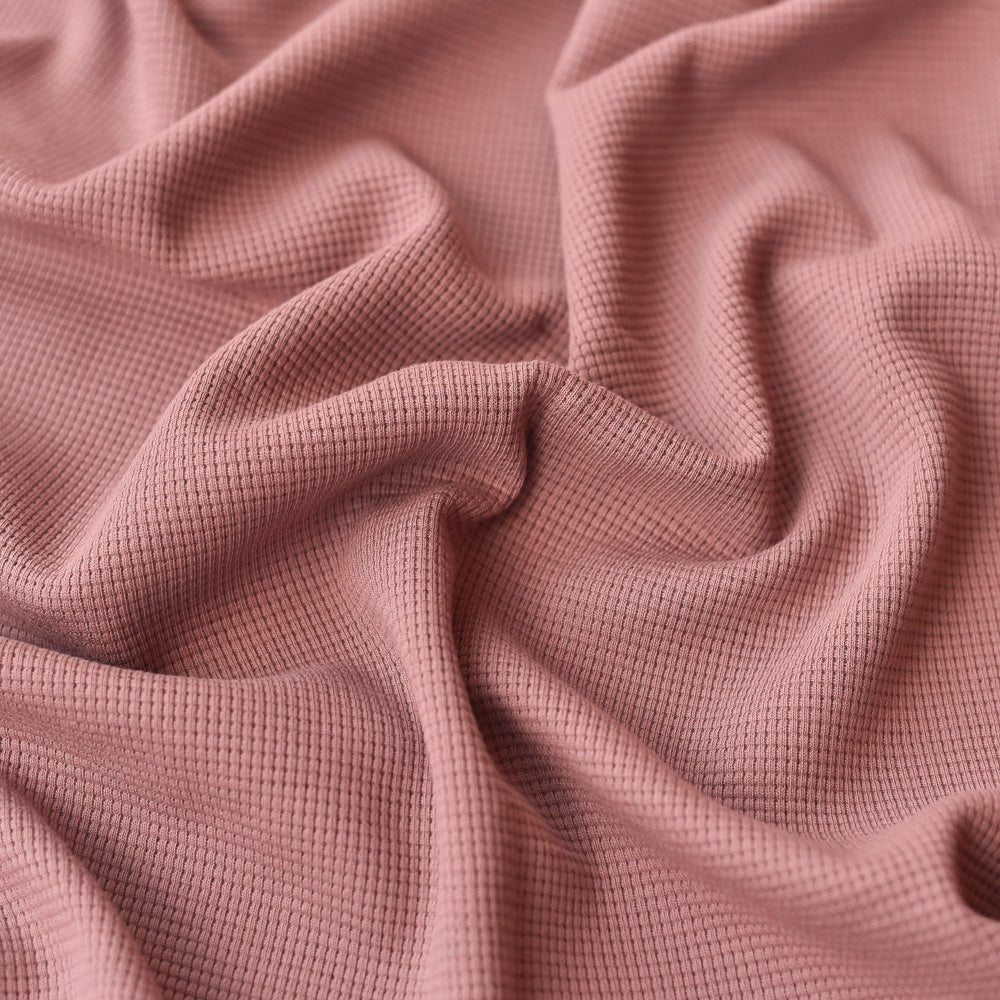 Waffeljersey | Oldrose