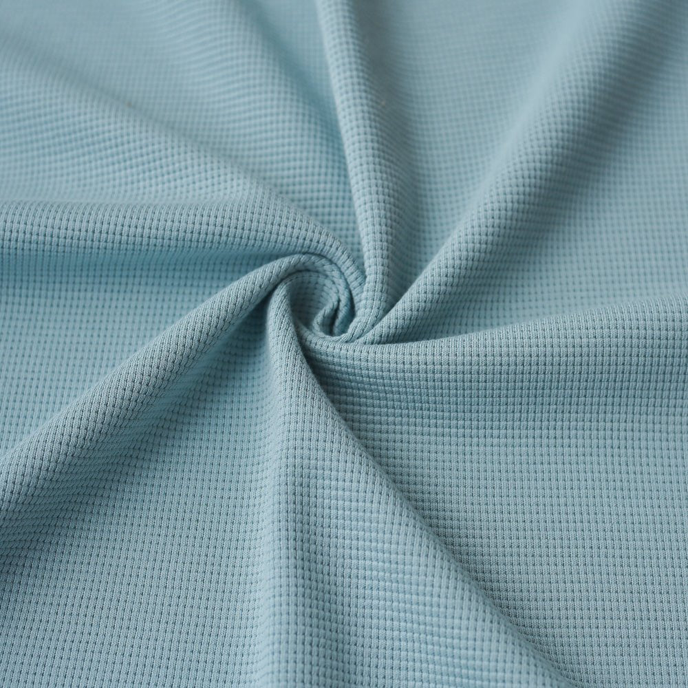 Waffeljersey | Gletscherblau
