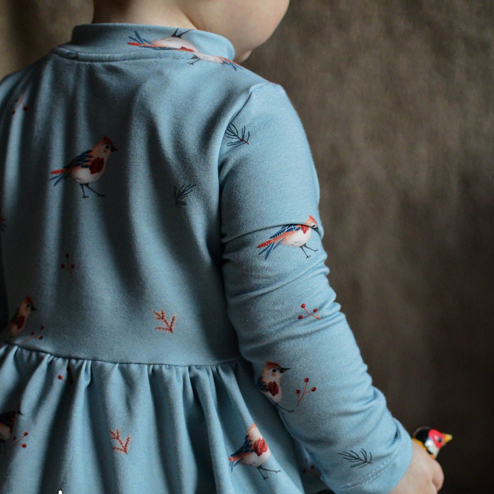 Waldgezwitscher dunkel (Vogel) | Jersey & French Terry (BIO)