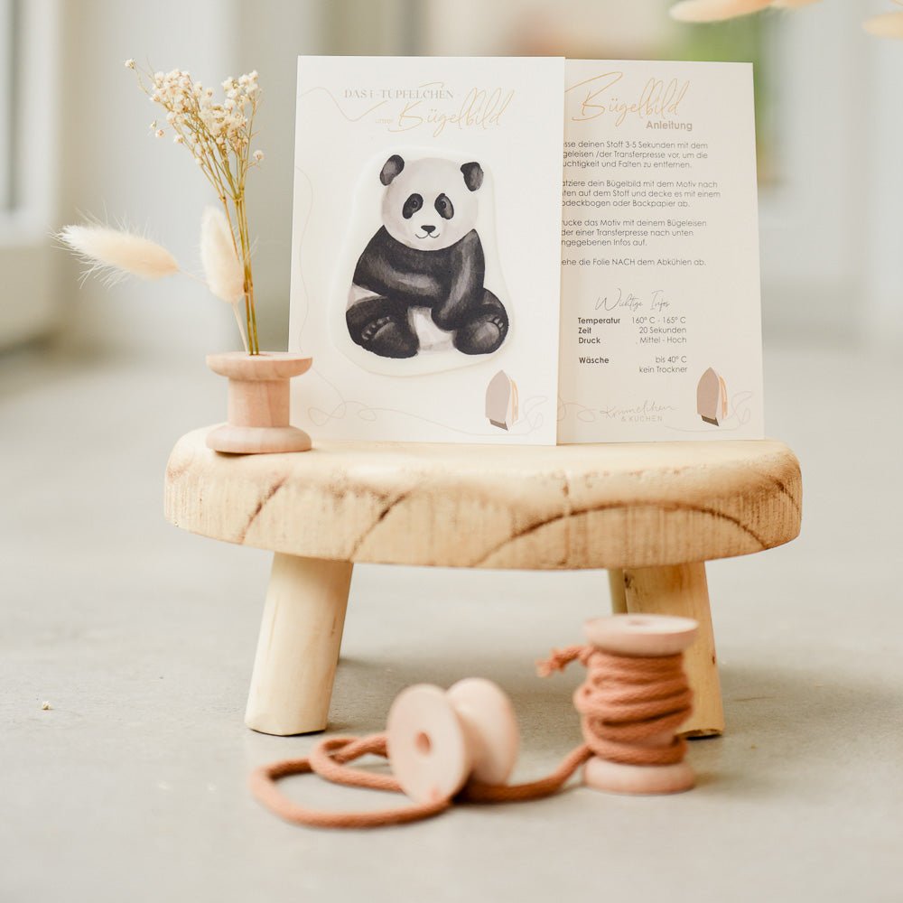 Bügelbild | Gisela ( Panda)