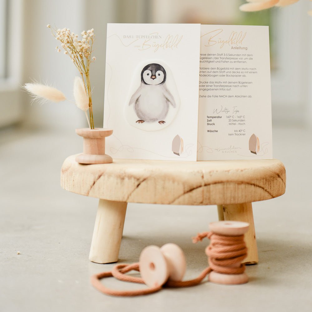 Bügelbild | kleiner Plitsch (Pinguin)