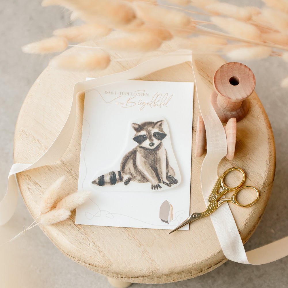 Bügelbild | Pauli (Waschbär)