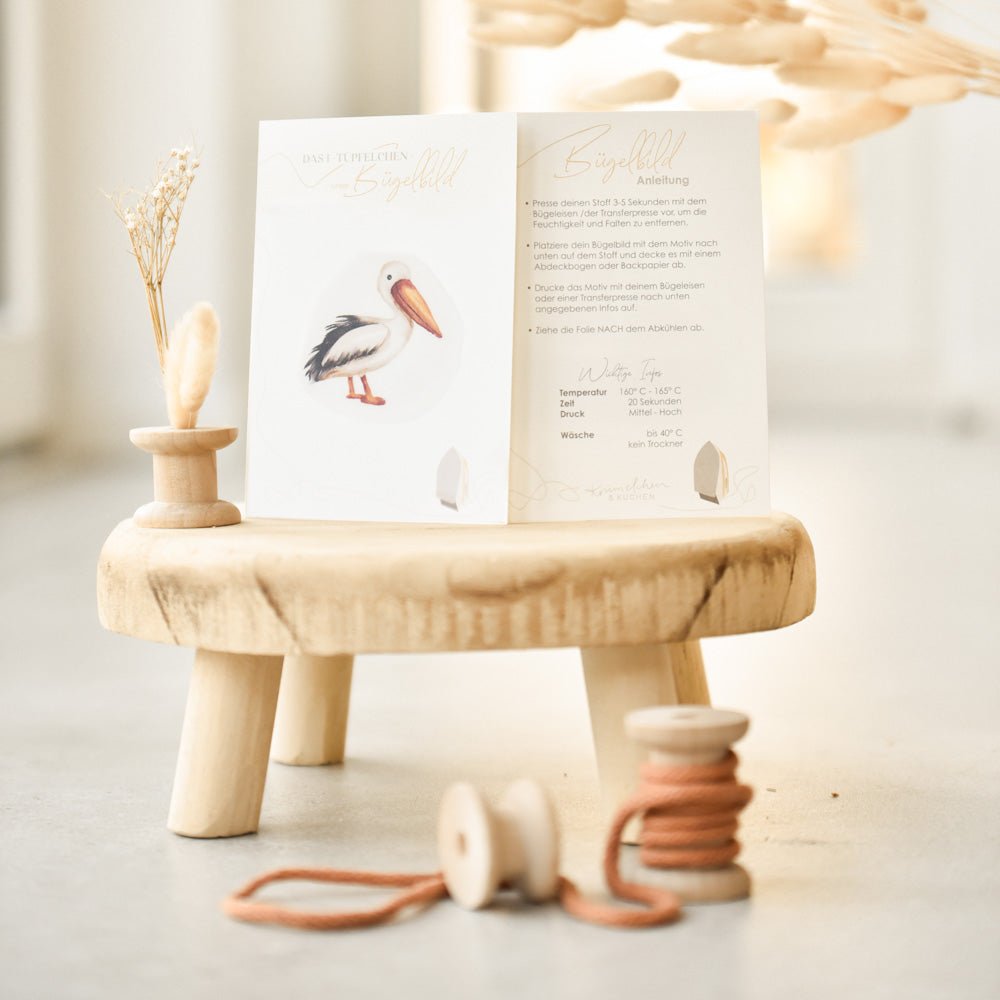 Bügelbild | Pepe (Pelikan)