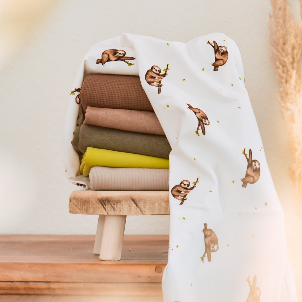 Frieda die Faule hell (Faultier) | Jersey & French Terry (BIO)