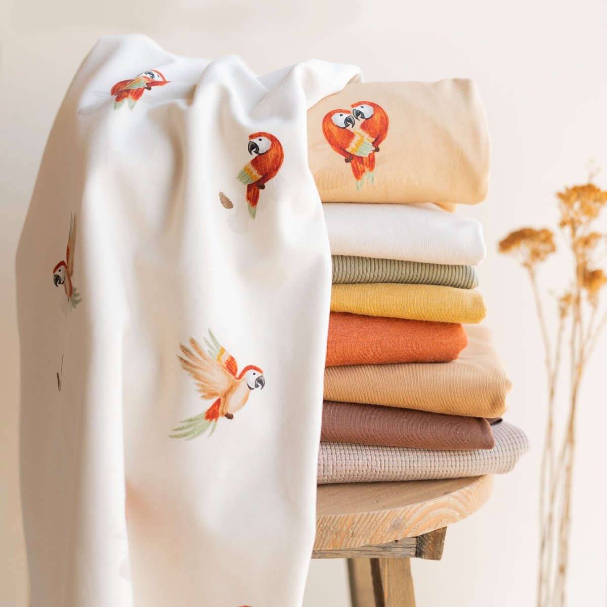 Piet Plapperschnabel dunkel (Papagei) | Jersey & French Terry (BIO)