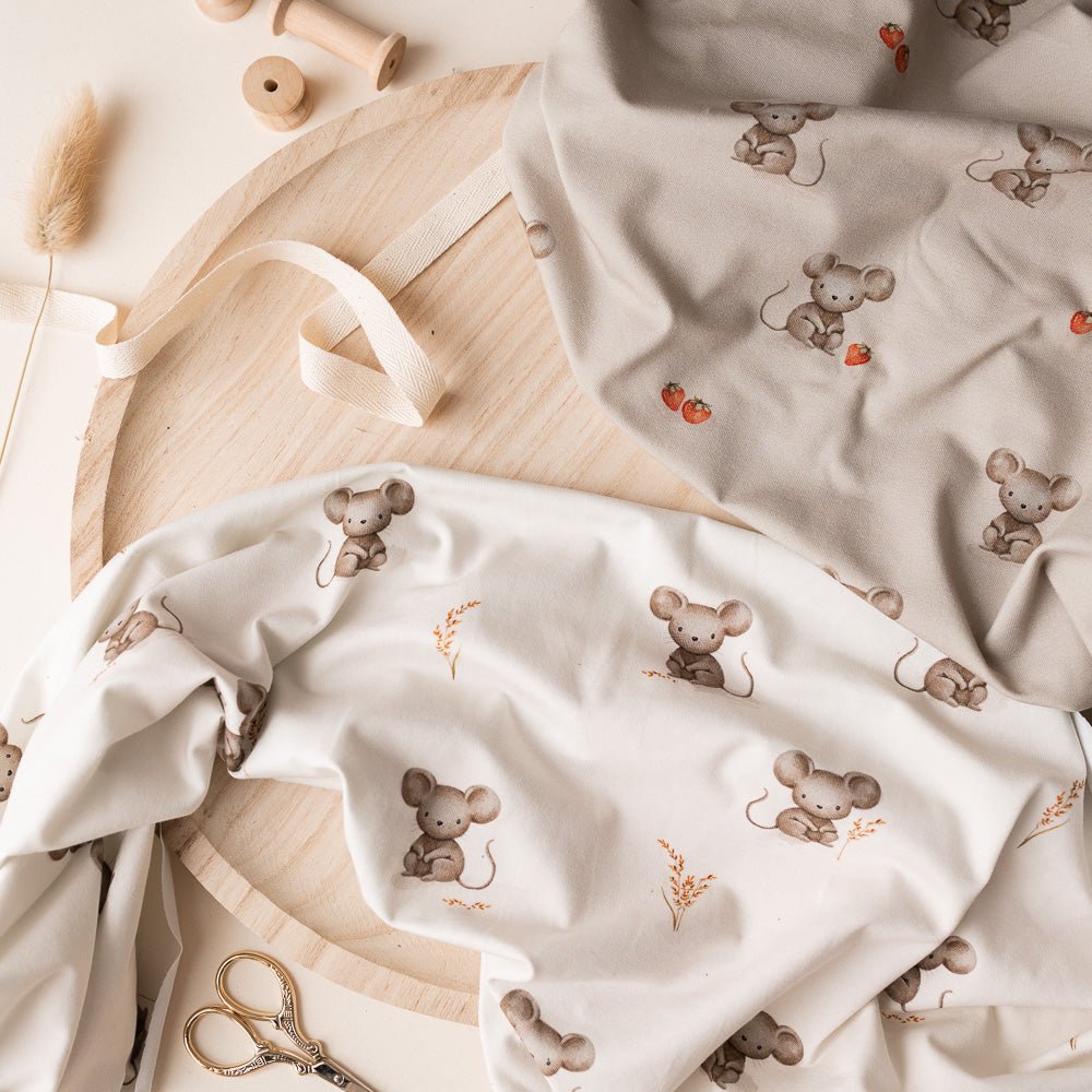 Mika Mausezahn dunkel (Maus) | Jersey & French Terry (BIO)