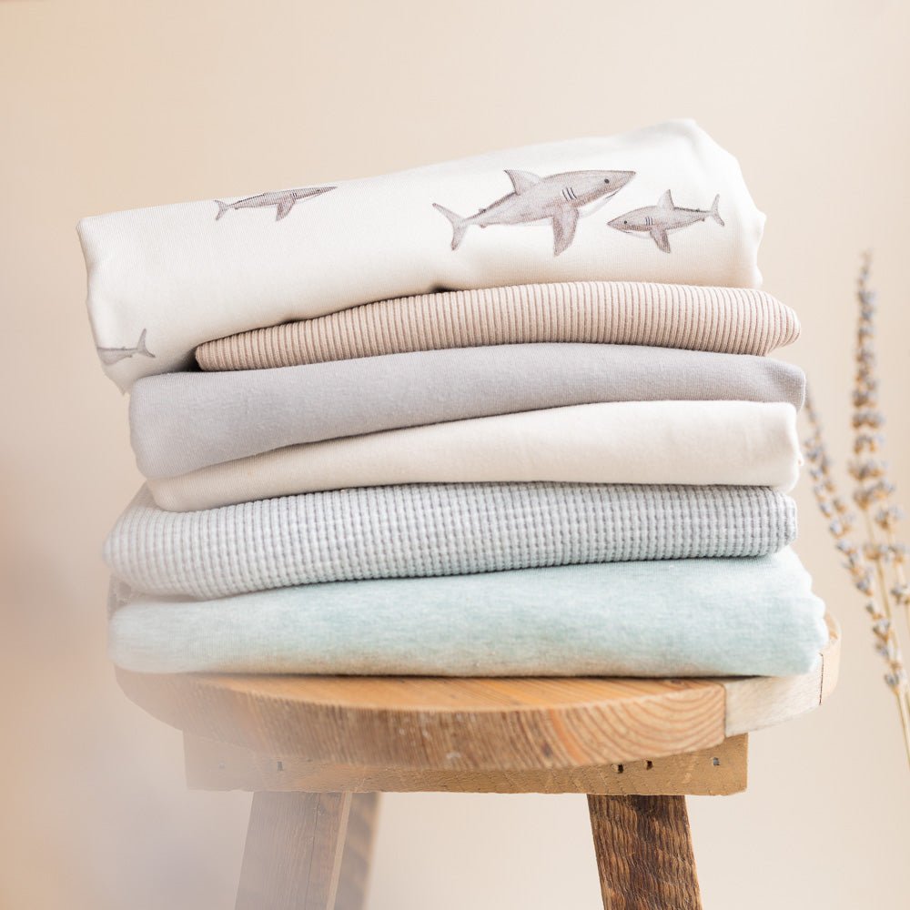 Herbert der Hungrige hell (Hai) | Jersey & French Terry (BIO)