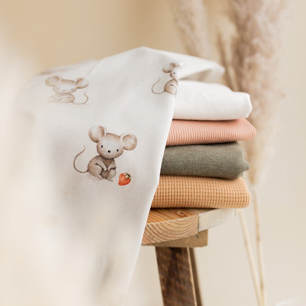 Mika Mausezahn dunkel (Maus) | Jersey & French Terry (BIO)