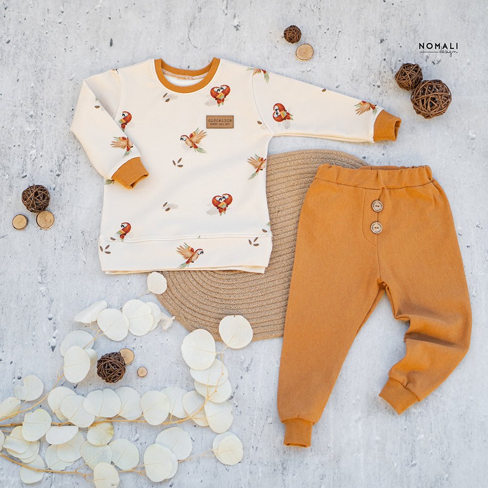 Piet Plapperschnabel hell (Papagei) | Jersey & French Terry (BIO)