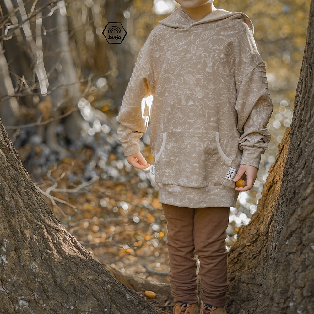 Dinomania dunkel | Jersey & French Terry (BIO)