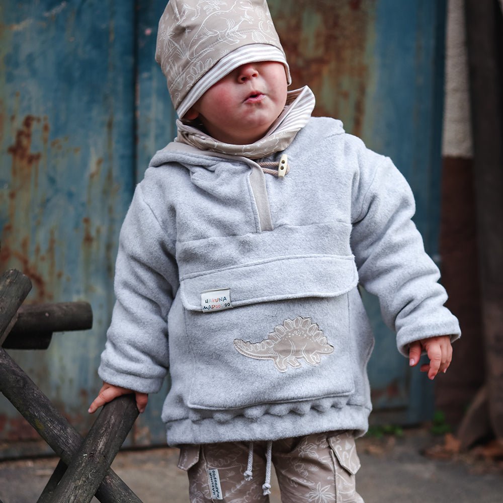 Dinomania dunkel | Jersey & French Terry (BIO)