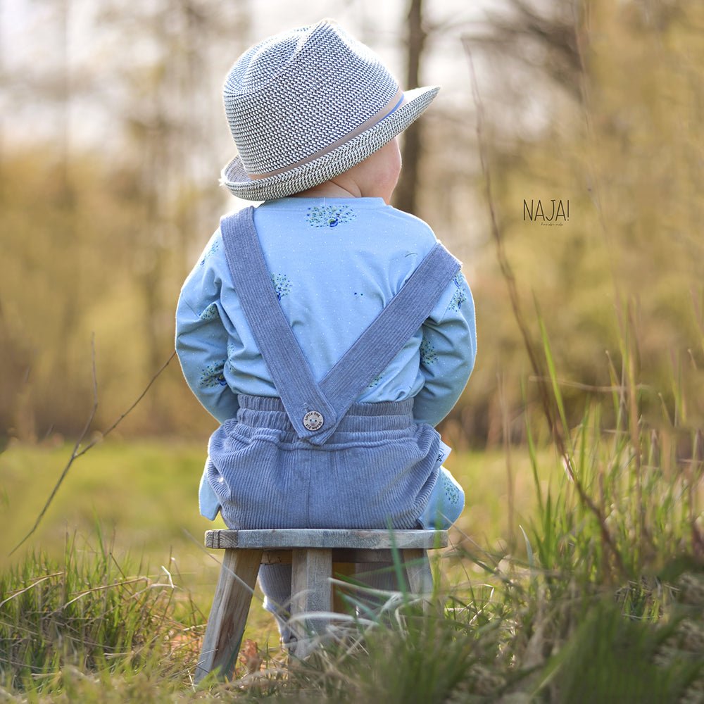 Federnpracht dunkel (Pfau) | Jersey & French Terry (BIO)