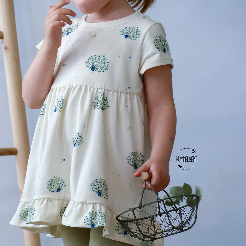 Federnpracht hell (Pfau) | Jersey & French Terry (BIO)