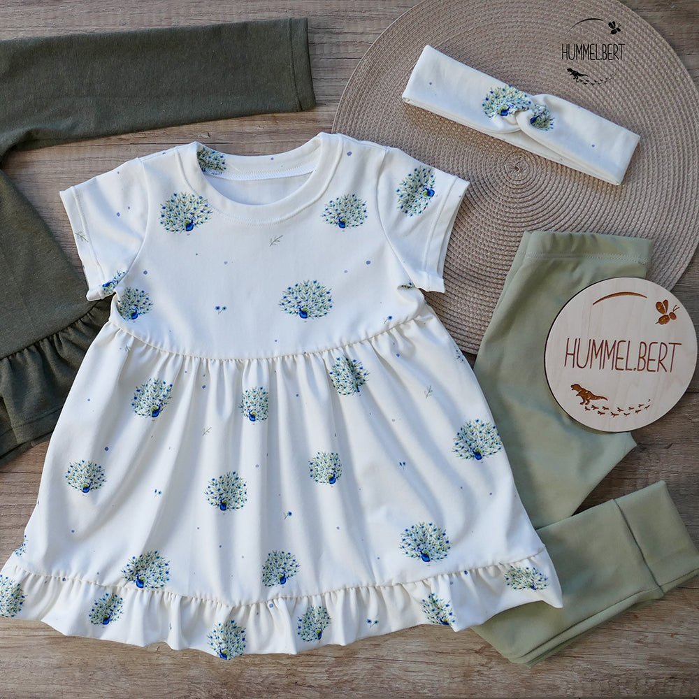 Federnpracht hell (Pfau) | Jersey & French Terry (BIO)