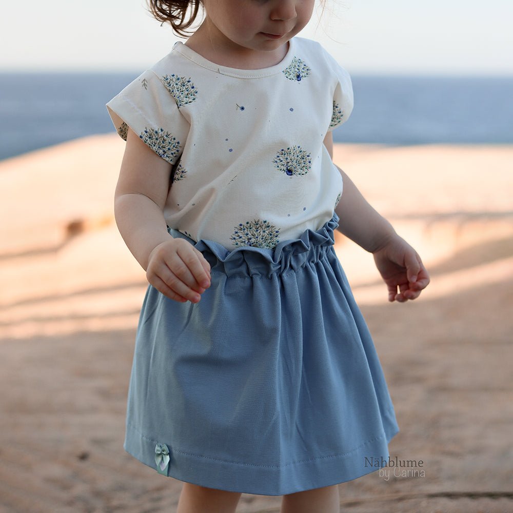 Federnpracht hell (Pfau) | Jersey & French Terry (BIO)