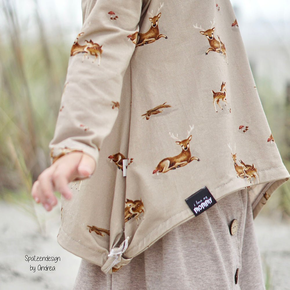 Hugo Hüter des Waldes dunkel (Hirsch) | Jersey & French Terry (BIO)