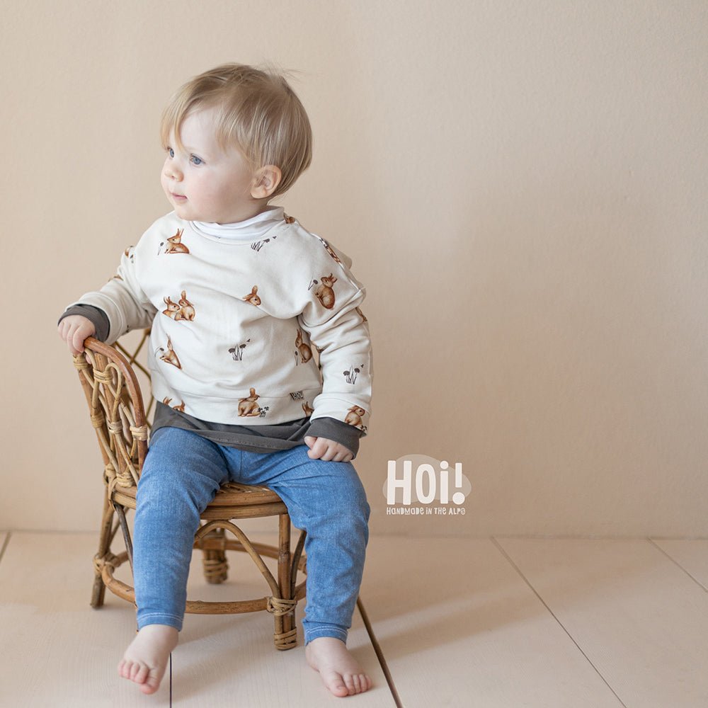 Lotta Langohr hell (Hase) | Jersey & French Terry (BIO)