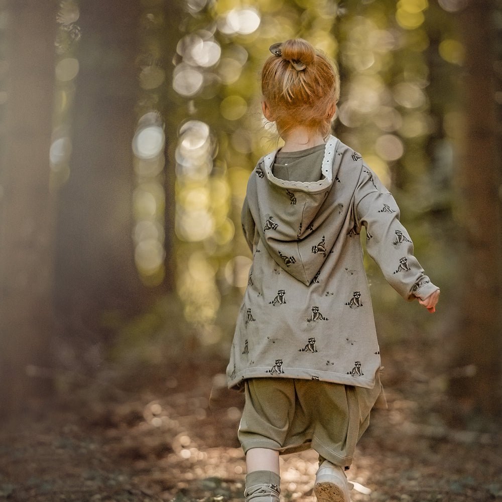 Pauli der Putzige dunkel (Waschbär) | Jersey & French Terry (BIO)