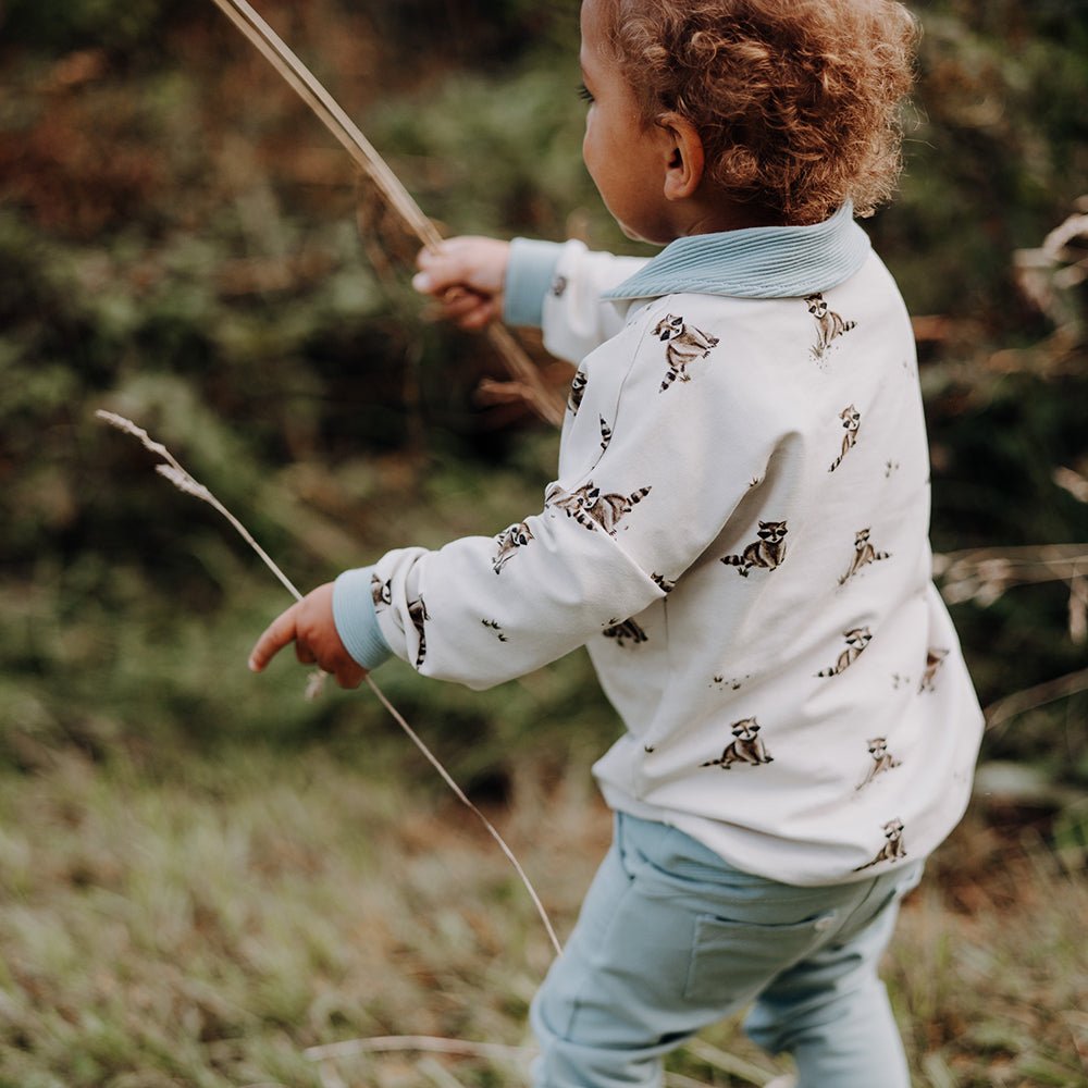 Pauli der Putzige hell  (Waschbär) | Jersey & French Terry (BIO)