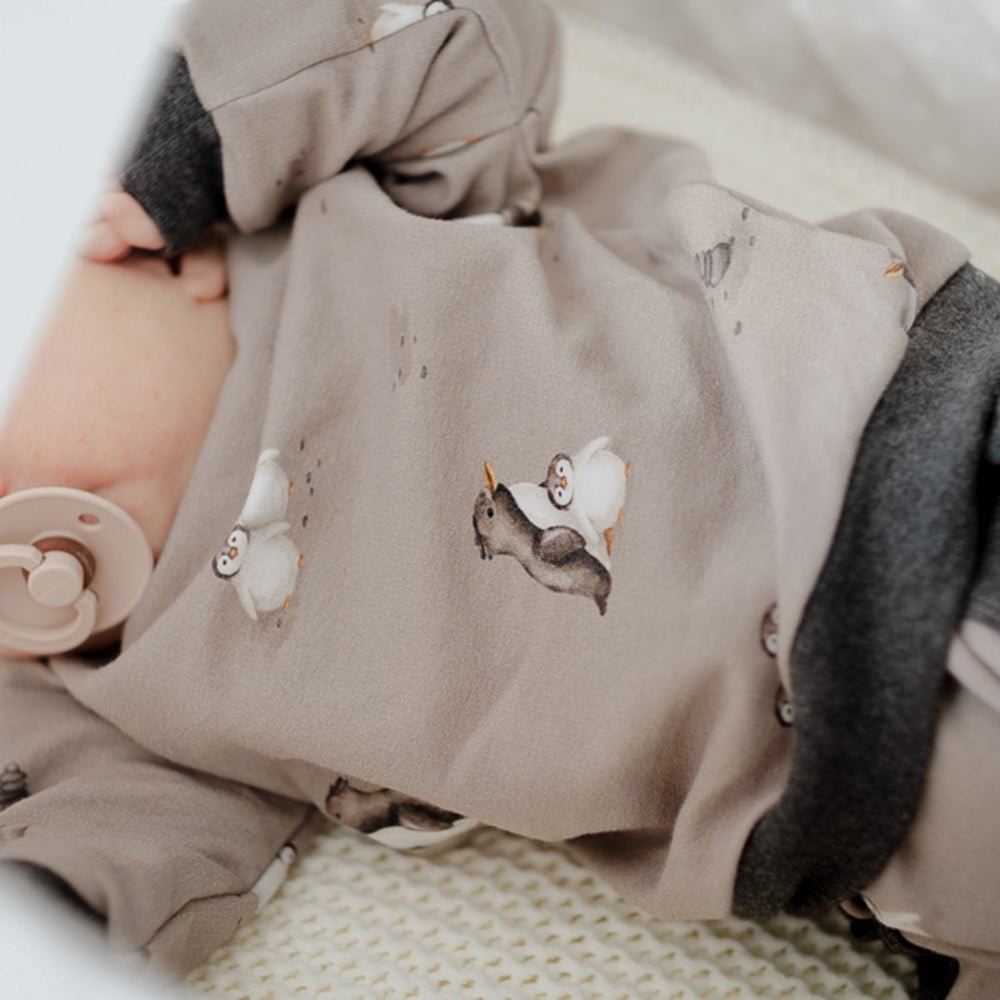 Plitsch & Platsch dunkel (Pinguin) | Jersey & French Terry (BIO)